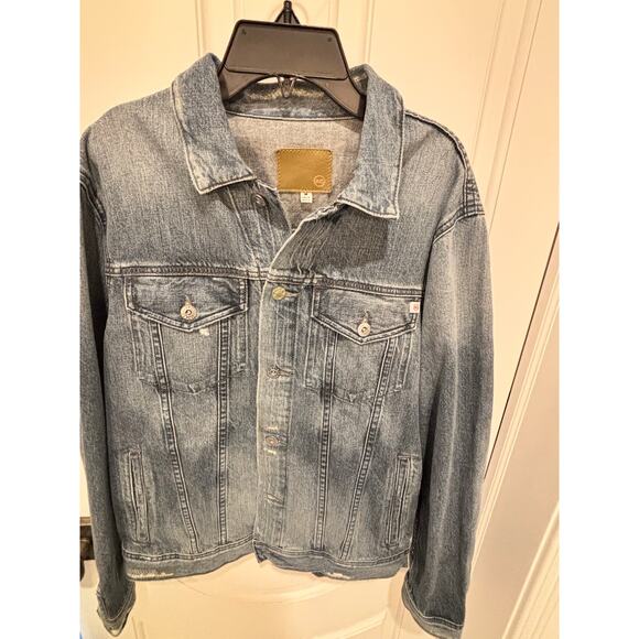 AG Jeans Denim Dart Jacket 17 Years Badlands Vintage Blue Size M - Picture 1 of 2